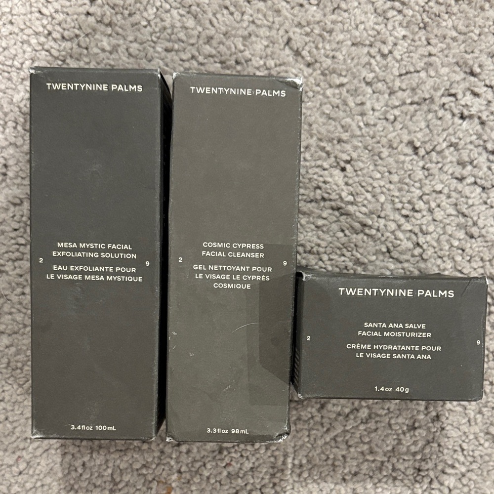 NIB! Twentynine Palms by Jared Leto 3-Piece Skincare Set